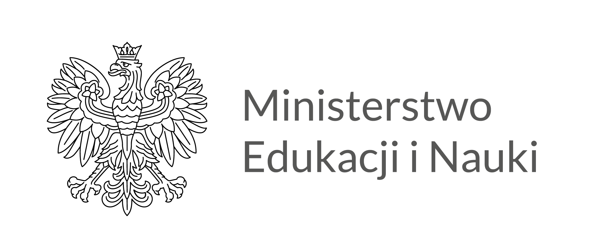 Logo Ministerstwo Edukacji i Nauki poziom PL czarne