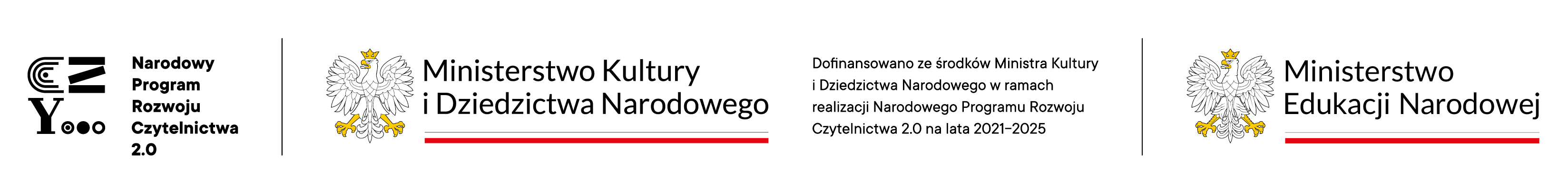 logo narodowego programu rozwoju czytelnictwa 2024 i MEN